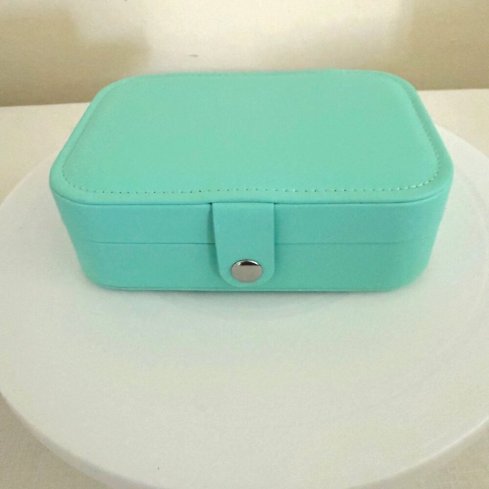 Travel Jewelry Box Organizer for Rings Earrings Necklaces Multiple Compartments - Picture 1 of 13